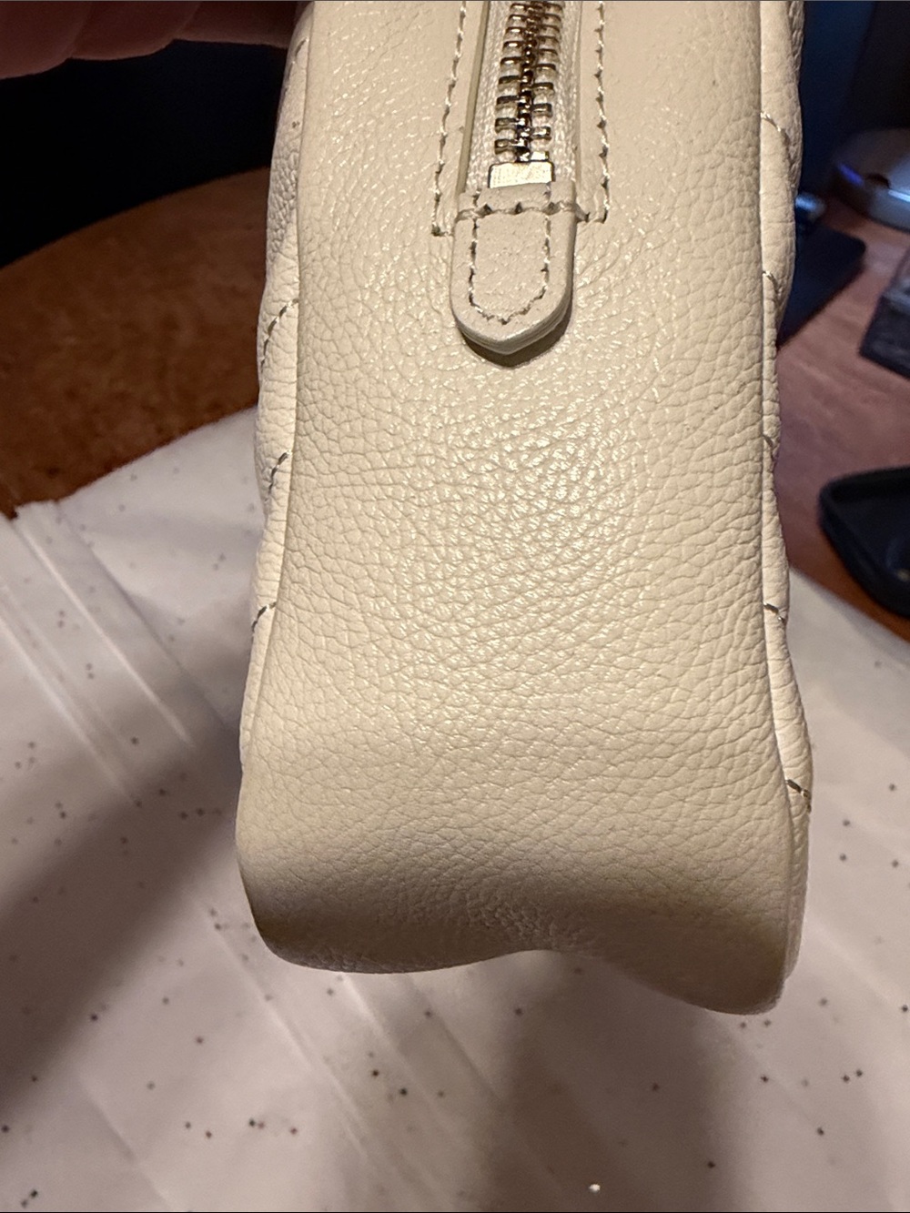 Rebecca Minkoff Ivory Quilted Leather Chain Crossbody - Picture 2 of 3